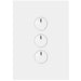 Hager Finesse 3 Gang Push Button Switch
