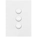 Hager Finesse 3 Gang Switch