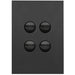 Hager Finesse 4 Gang Switch