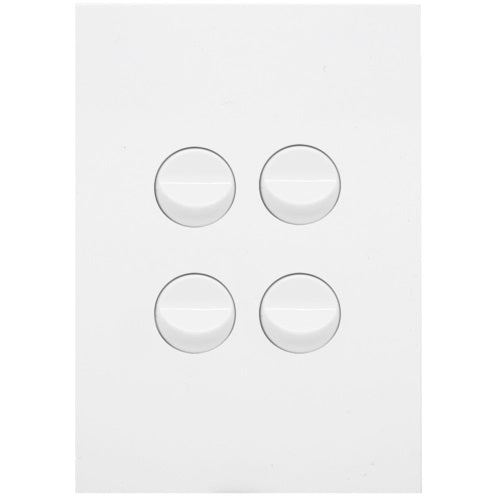 Hager Finesse 4 Gang Switch