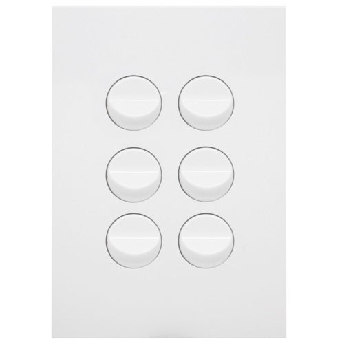 Hager Finesse 6 Gang Switch