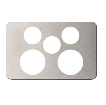 Hager Silhouette Double Power Point With Extra Switch- Cover Only