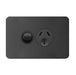 Hager Silhouette Single Power Point Outlet 15a
