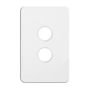 Hager Silhouette 2 Gang Grid And Plate Assembly