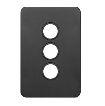 Hager Silhouette 3 Gang Grid And Plate Assembly