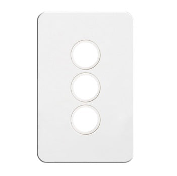 Hager Silhouette 3 Gang Grid And Plate Assembly