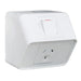 Hager Weatherproof Single Powerpoint 10A