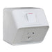 Hager Weatherproof Single Powerpoint 10A