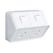 Hager Weatherproof Twin Powerpoint 10A