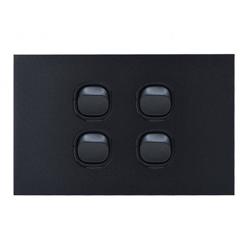 Clouded Leopard 4 Gang Complete Horizontal Switch