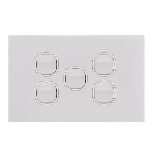 Clouded Leopard 5 Gang Complete Horizontal Switch