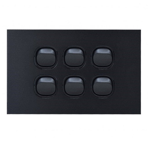 Clouded Leopard 6 Gang Complete Horizontal Switch