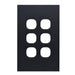 Clouded Leopard 6 Gang Grid & Plate Switch Only