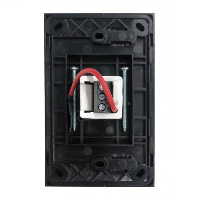 Clouded Leopard Single Gang Push Button Complete Vertical Switch