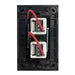 Clouded Leopard 2 Gang Push Button Complete Vertical Switch