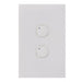 Clouded Leopard 2 Gang Push Button Complete Vertical Switch
