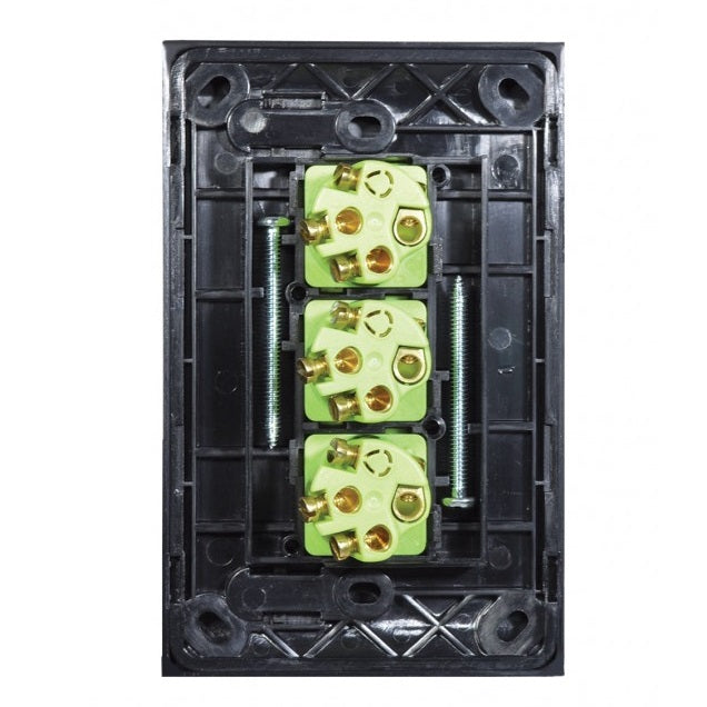 Clouded Leopard 3 Gang Complete Vertical Switch