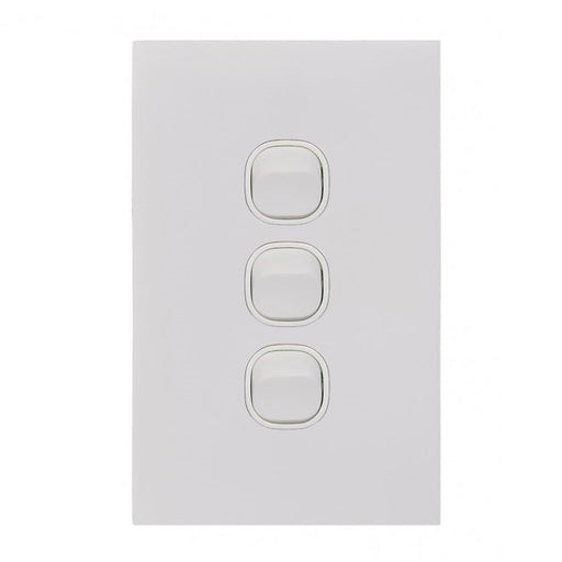 Clouded Leopard 3 Gang Complete Vertical Switch