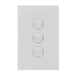 Clouded Leopard 3 Gang Complete Vertical Switch