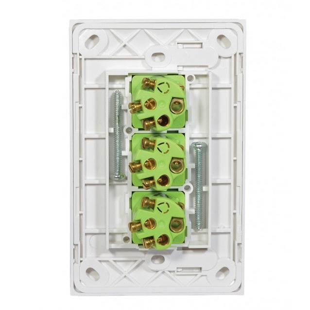 Clouded Leopard 3 Gang Complete Vertical Switch