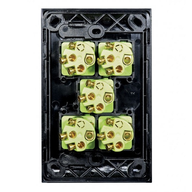 Clouded Leopard 5 Gang Complete Vertical Switch
