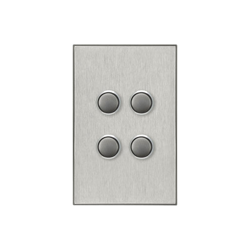 clipsal saturn series switch 4 gang pb led 4064pbl hs
