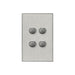 clipsal saturn series switch 4 gang pb led 4064pbl hs