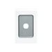 clipsal saturn series grid and plate assembly 1 gang 4031vh pw