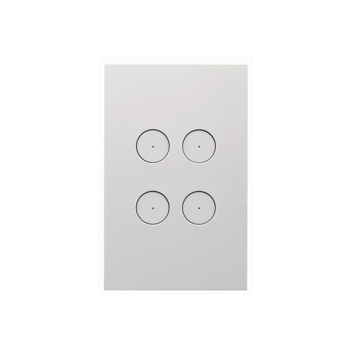 clipsal saturn zen grid plate assembly 4 gang white