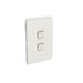 clipsal 3042va vw 2 gang flush switch vivid white