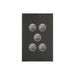 clipsal saturn series switch 5gang pb led 4065pbl hb