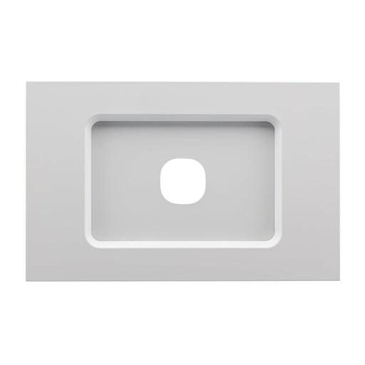 clipsal saturn zen grid plate assembly 1 gang white 30 series mechs