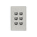 clipsal saturn series switch 6 gang pb led 4066pbl hs