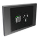 clipsal s3015c sh single socket outlet cover only silver shadow