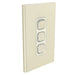 clipsal s3043c ce 3 gang switch plate skin only crowne