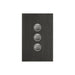 clipsal saturn series switch 3 gang push button led 4063pbl hb