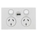 clipsal saturn zen dgpo socket 10a 250v usb charger white