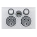 clipsal saturn series socket dgpo 10a 250v usb charger 4025usbc pw