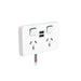 clipsal 3025usb2 vw twin socket outlet grid 10a with twin usb charger vivid white