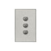 clipsal saturn series switch 3 gang push button led 4063pbl hs