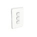clipsal 3043va vw 3 gang flush switch vivid white