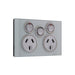 clipsal saturn series socket outlet 10a twin with extra switch 4025xa om
