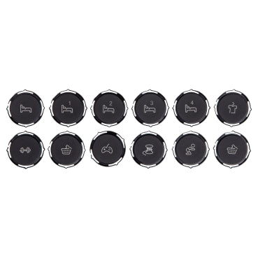 clipsal saturn zen button identification caps