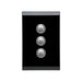 clipsal saturn series switch 3 gang push button led 4063pbl eb
