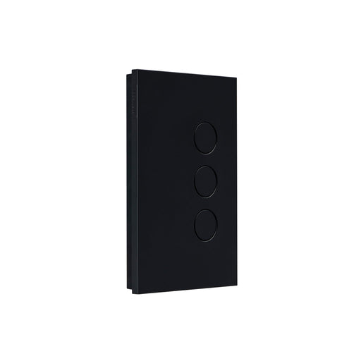 clipsal saturn zen switch 3g pb 250v 16ax 20a led black