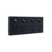 clipsal saturn zen socket switch quad 10a 250v black