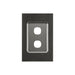 clipsal saturn series grid and plate assembly 2 gang 4032vh hb