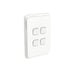 clipsal 3044v44 vw 4 gang switch 10a vertical ip44 vivid white