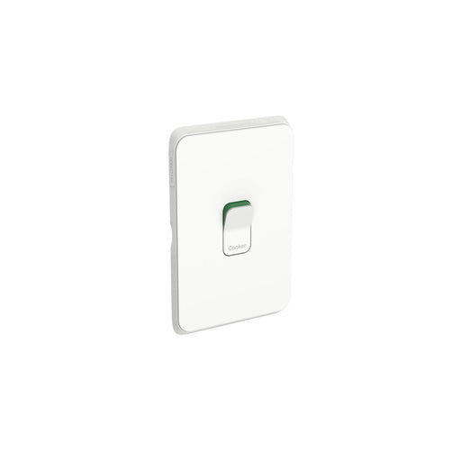 clipsal 3041d45 vw cooking appliance double pole isolator switch vivid white 45a