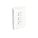 clipsal 3043v44 vw 3 gang switch 10a vertical ip44 vivid white